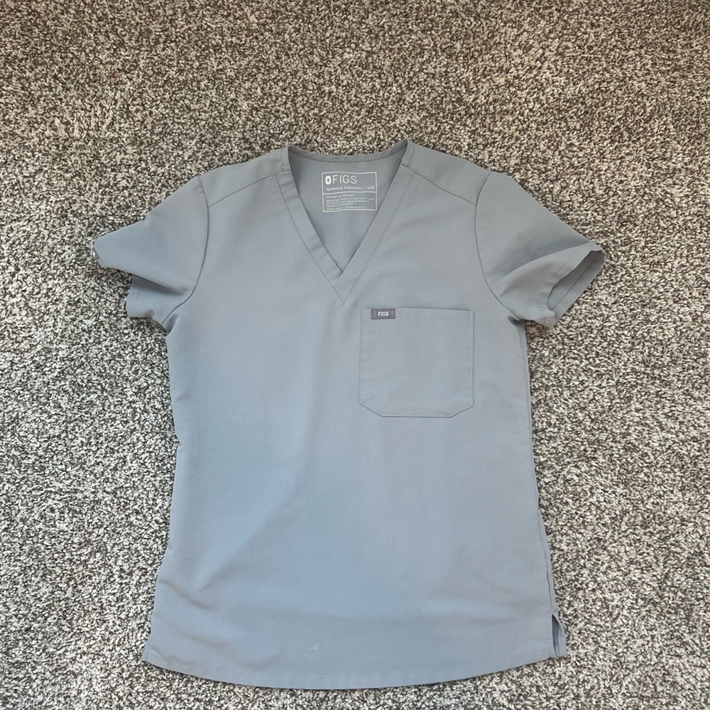Figs Cement Catarina One-Pocket Scrub Top XXS
